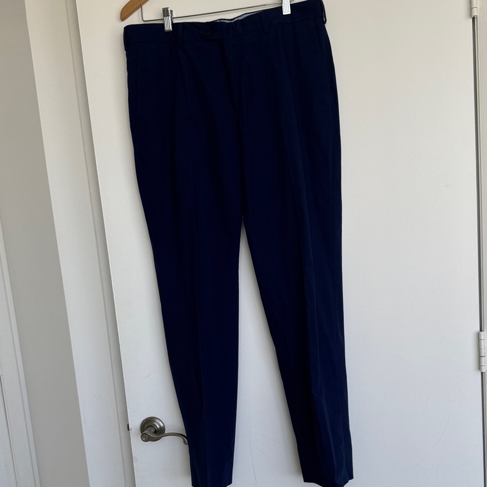 Luigi Bianchi Mantova Blue Dress Pants
